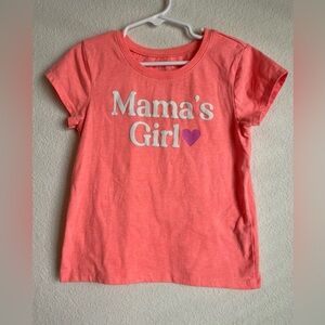 The Children's Place Coral “Mama’s Girl” Short Sleeve Tee size 5/6